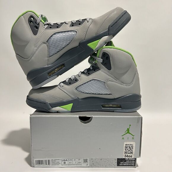 Nike Shoes Air Jordan 5 Retro “Green Bean” 2022 - Picture 3 of 5